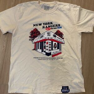 New York Rangers x Staple Cream Graphic Tee-size large